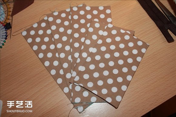 長款風(fēng)琴錢包制作教程 褐花麻布長錢包DIY圖解 -  rpnrmr.com