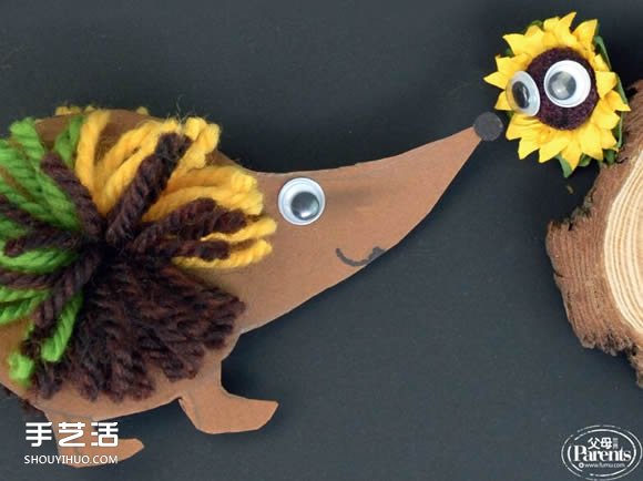 幼兒園小刺猬手工制作 簡(jiǎn)單卡紙刺猬的做法 -  rpnrmr.com