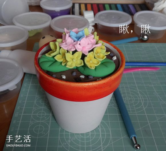 超輕粘土花教程圖解 粘土花朵制作圖片步驟 -  rpnrmr.com