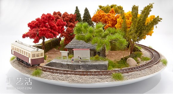 當火車駛進盆栽 日本Bonrama的盆栽風鐵道模型 -  rpnrmr.com