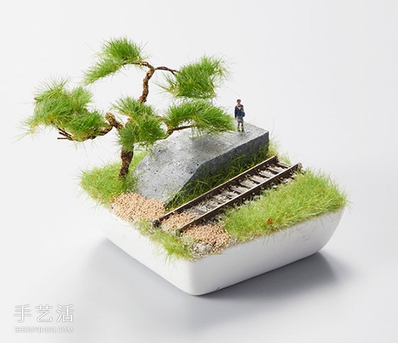 當火車駛進盆栽 日本Bonrama的盆栽風鐵道模型 -  rpnrmr.com