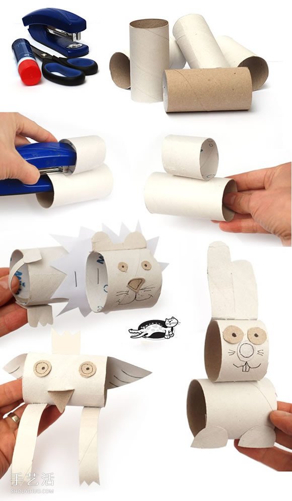 卷紙筒手工制作小動(dòng)物 幼兒園小動(dòng)物制作教程 -  rpnrmr.com