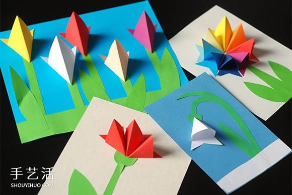 簡(jiǎn)單漂亮的的母親節(jié)賀卡制作 帶手工紙花圖案 -  rpnrmr.com