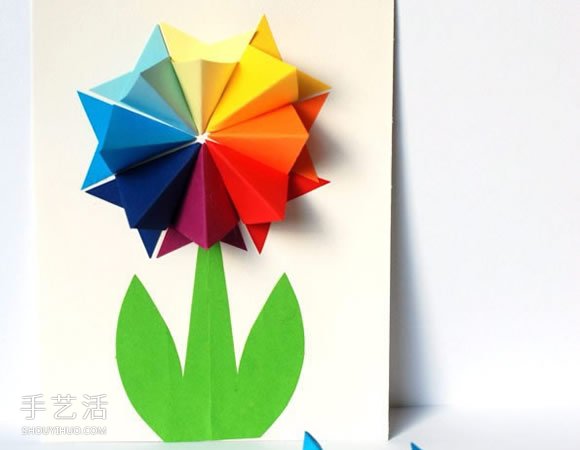 簡(jiǎn)單漂亮的的母親節(jié)賀卡制作 帶手工紙花圖案 -  rpnrmr.com