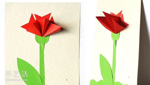 簡(jiǎn)單漂亮的的母親節(jié)賀卡制作 帶手工紙花圖案 -  rpnrmr.com