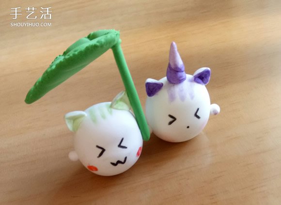 怎樣制作粘土打傘的小貓 超輕粘土卡通貓咪DIY -  rpnrmr.com