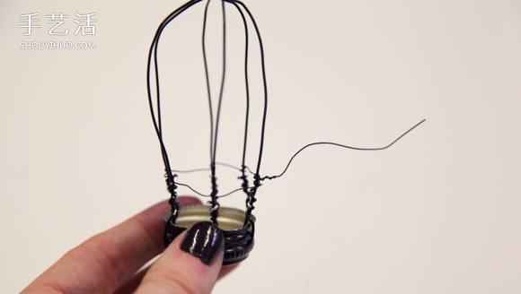 瓶蓋制作鳥籠掛飾的方法 簡(jiǎn)單鐵絲小鳥籠DIY制作 -  rpnrmr.com
