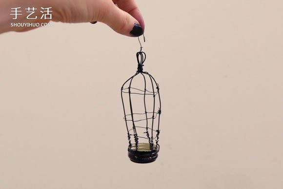 瓶蓋制作鳥籠掛飾的方法 簡(jiǎn)單鐵絲小鳥籠DIY制作 -  rpnrmr.com
