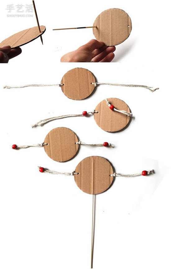 幼兒撥浪鼓玩具的做法 自制撥浪鼓的制作方法 -  rpnrmr.com