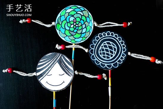 幼兒撥浪鼓玩具的做法 自制撥浪鼓的制作方法 -  rpnrmr.com