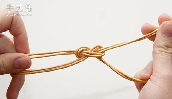文藝范皮繩手鏈編法 兩股皮繩編織手鏈圖解 -  rpnrmr.com