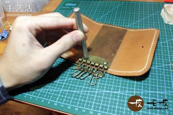 手工皮革鑰匙包制作教程 DIY鑰匙包教程圖解 -  rpnrmr.com