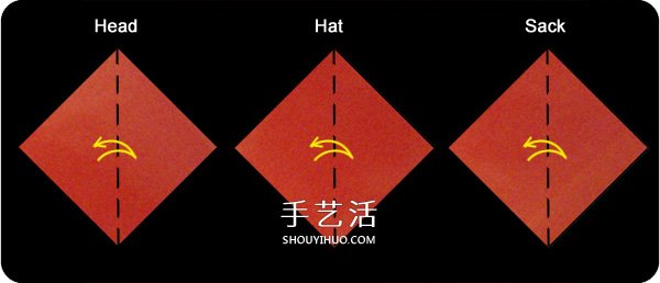 兒童圣誕老人的折法 簡(jiǎn)單折圣誕老人圖解教程 -  rpnrmr.com