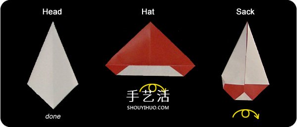 兒童圣誕老人的折法 簡(jiǎn)單折圣誕老人圖解教程 -  rpnrmr.com