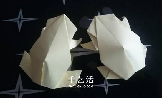 兒童折紙青蛙步驟圖解 簡(jiǎn)單立體青蛙折紙教程 -  rpnrmr.com