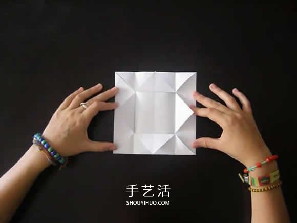 有蓋正方形盒子的折法 如何折方形紙盒圖解 -  rpnrmr.com