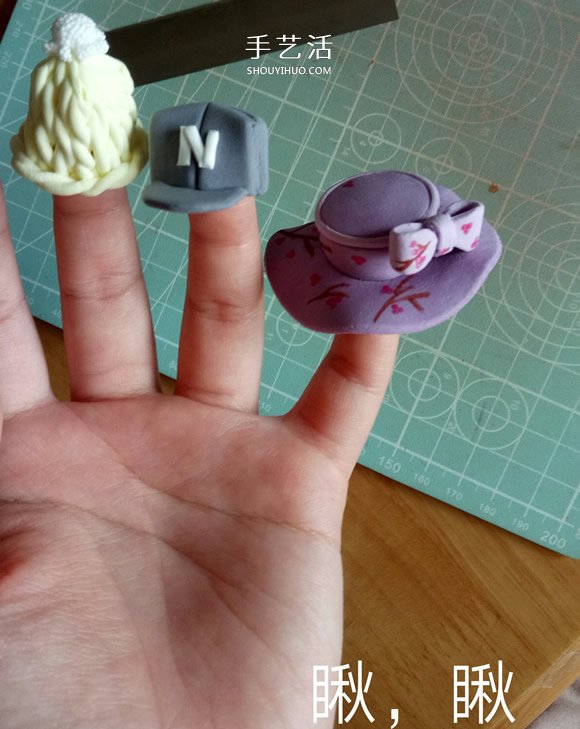 漂亮粘土運(yùn)動(dòng)帽制作 超輕粘土DIY制作小帽子 -  rpnrmr.com