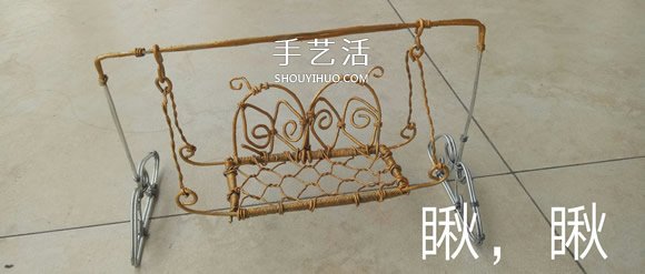秋千吊椅鐵絲工藝品DIY 迷你秋千吊椅制作方法 -  rpnrmr.com