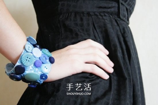 襯衫袖口制作寬手鐲教程 清涼紐扣手鐲DIY圖解 -  rpnrmr.com