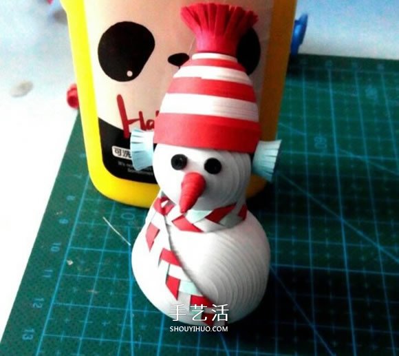 衍紙雪人的制作方法 衍紙手工制作立體雪人 -  rpnrmr.com