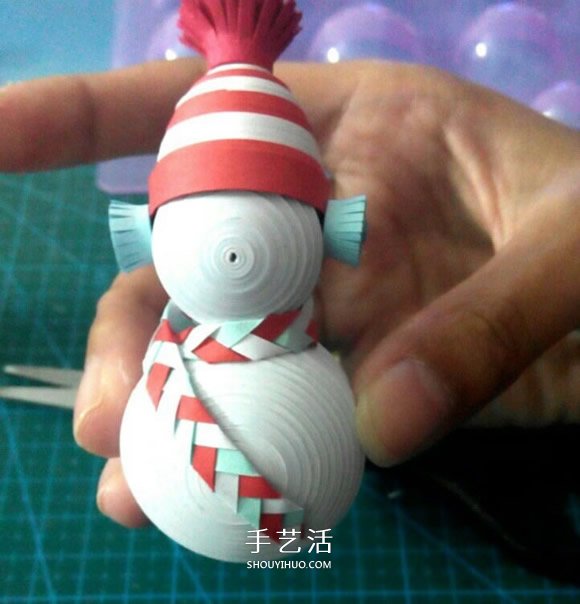 衍紙雪人的制作方法 衍紙手工制作立體雪人 -  rpnrmr.com
