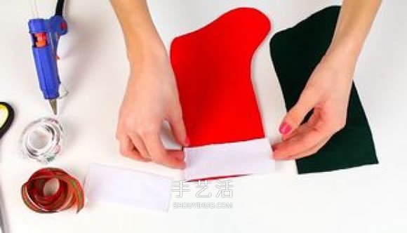 不織布圣誕襪制作方法 手工布藝圣誕襪子DIY -  rpnrmr.com