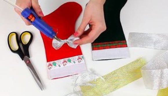 不織布圣誕襪制作方法 手工布藝圣誕襪子DIY -  rpnrmr.com