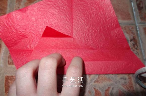 卷心玫瑰花的折法圖解 卷心玫瑰折紙教程詳細 -  rpnrmr.com