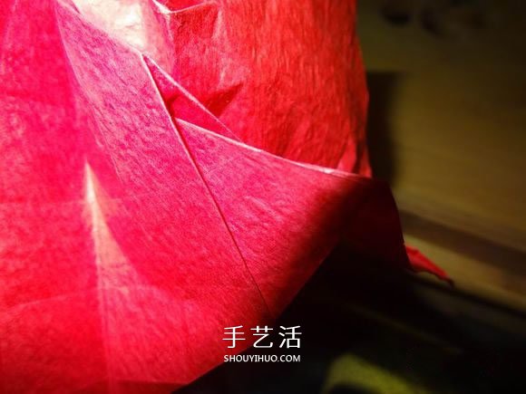 卷心玫瑰花的折法圖解 卷心玫瑰折紙教程詳細 -  rpnrmr.com