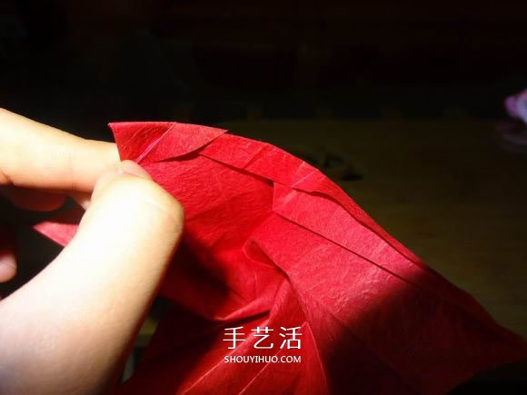 卷心玫瑰花的折法圖解 卷心玫瑰折紙教程詳細 -  rpnrmr.com