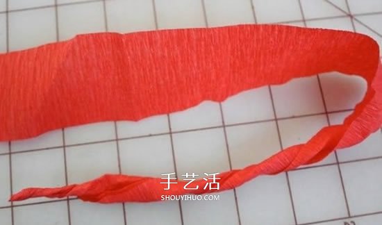 皺紋紙玫瑰花掛飾DIY 婚禮情人節(jié)愛心裝飾制作 -  rpnrmr.com