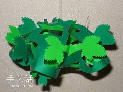 簡單掛飾的剪紙方法 綠蔭剪紙的折法和步驟圖 -  rpnrmr.com