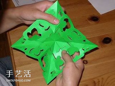 簡單掛飾的剪紙方法 綠蔭剪紙的折法和步驟圖 -  rpnrmr.com
