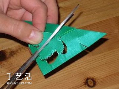 簡單掛飾的剪紙方法 綠蔭剪紙的折法和步驟圖 -  rpnrmr.com