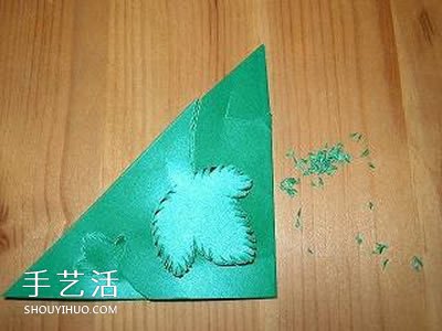 簡單掛飾的剪紙方法 綠蔭剪紙的折法和步驟圖 -  rpnrmr.com