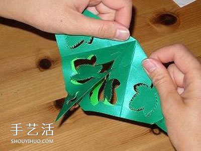 簡單掛飾的剪紙方法 綠蔭剪紙的折法和步驟圖 -  rpnrmr.com
