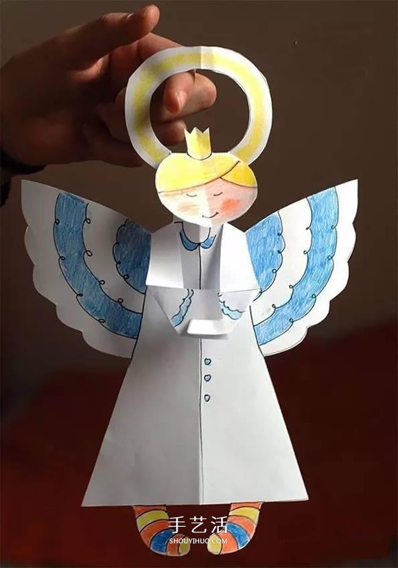 可愛天使掛飾剪紙方法 幼兒園天使小手工制作 -  rpnrmr.com
