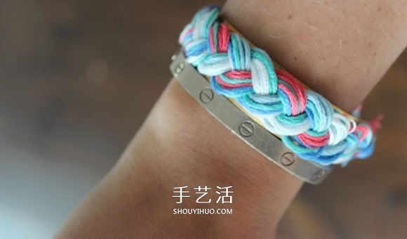 三股繩手鏈的編法圖解 DIY制作成漂亮的手鐲 -  rpnrmr.com