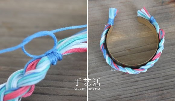 三股繩手鏈的編法圖解 DIY制作成漂亮的手鐲 -  rpnrmr.com
