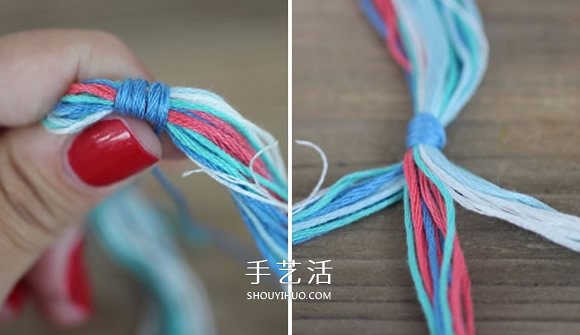 三股繩手鏈的編法圖解 DIY制作成漂亮的手鐲 -  rpnrmr.com