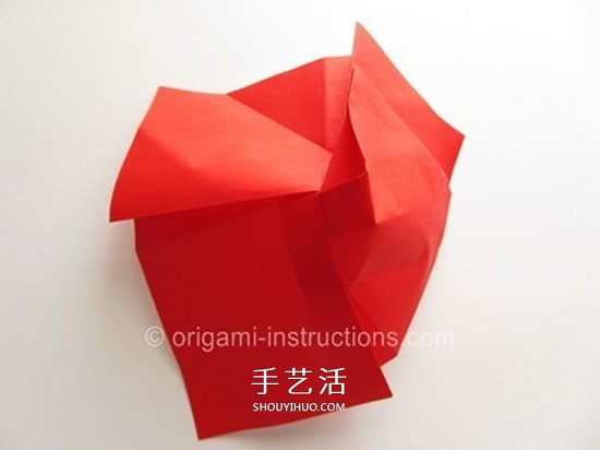 川崎玫瑰花折法教程 川崎玫瑰改良版折紙圖解 -  rpnrmr.com