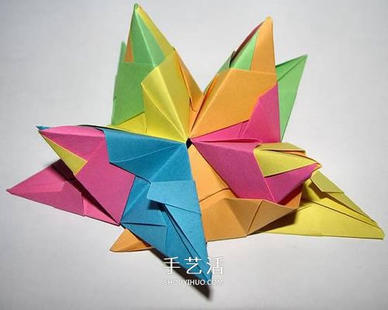 立體星星的折法圖解 折紙星星花球的步驟圖 -  rpnrmr.com