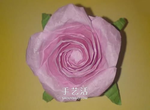 美麗又復雜玫瑰花折紙 NS玫瑰折紙實拍圖解 -  rpnrmr.com