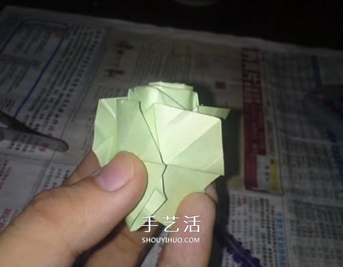 美麗又復雜玫瑰花折紙 NS玫瑰折紙實拍圖解 -  rpnrmr.com