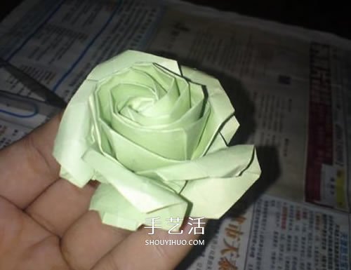 美麗又復雜玫瑰花折紙 NS玫瑰折紙實拍圖解 -  rpnrmr.com