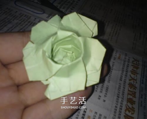 美麗又復雜玫瑰花折紙 NS玫瑰折紙實拍圖解 -  rpnrmr.com