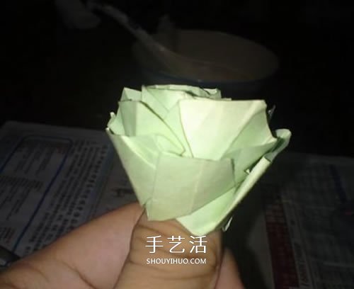美麗又復雜玫瑰花折紙 NS玫瑰折紙實拍圖解 -  rpnrmr.com