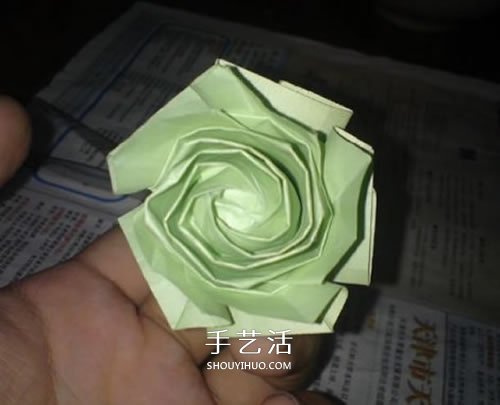 美麗又復雜玫瑰花折紙 NS玫瑰折紙實拍圖解 -  rpnrmr.com