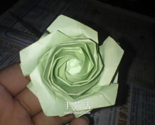 美麗又復雜玫瑰花折紙 NS玫瑰折紙實拍圖解 -  rpnrmr.com