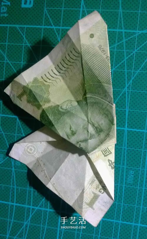 六角徽章的折法圖解 一元紙幣折紙六角徽章 -  rpnrmr.com